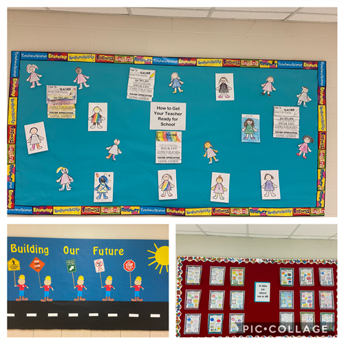 building our future bulletin board collage